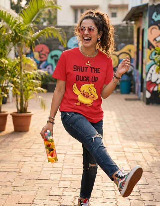 Shut The Duck Up Half-sleeve T-shirt