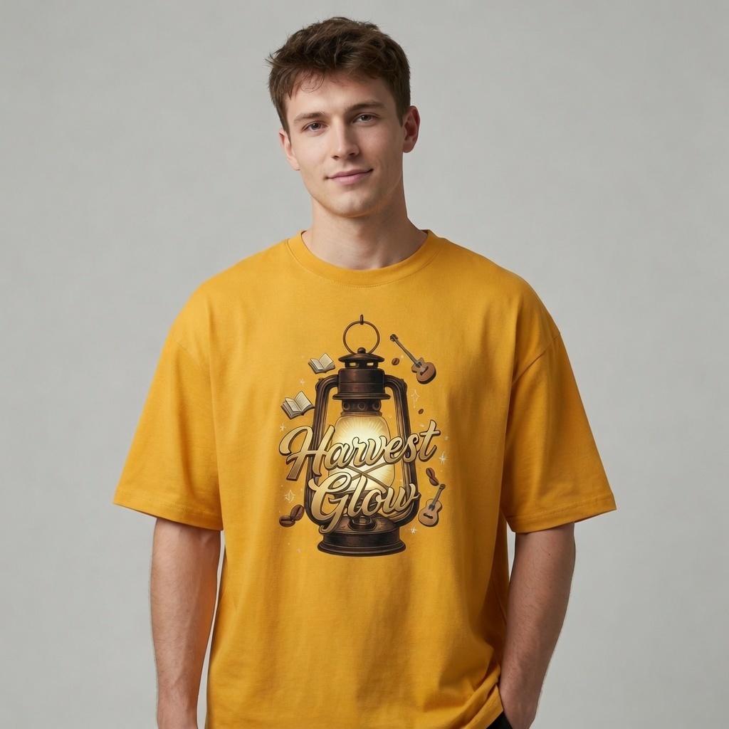 Harvest Glow Cotton Half Sleeve T-Shirt