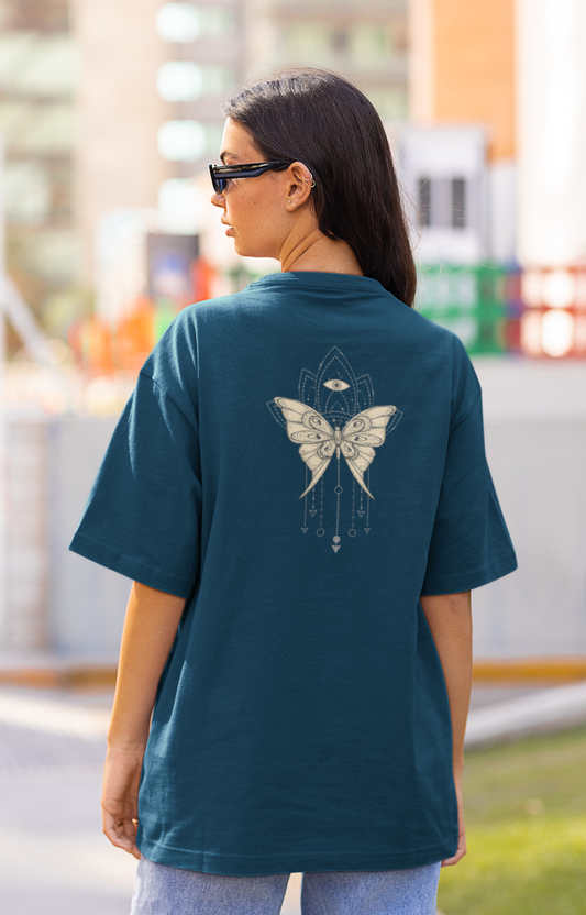 Bilkool Butterfly Oversized T-Shirt Design for Women