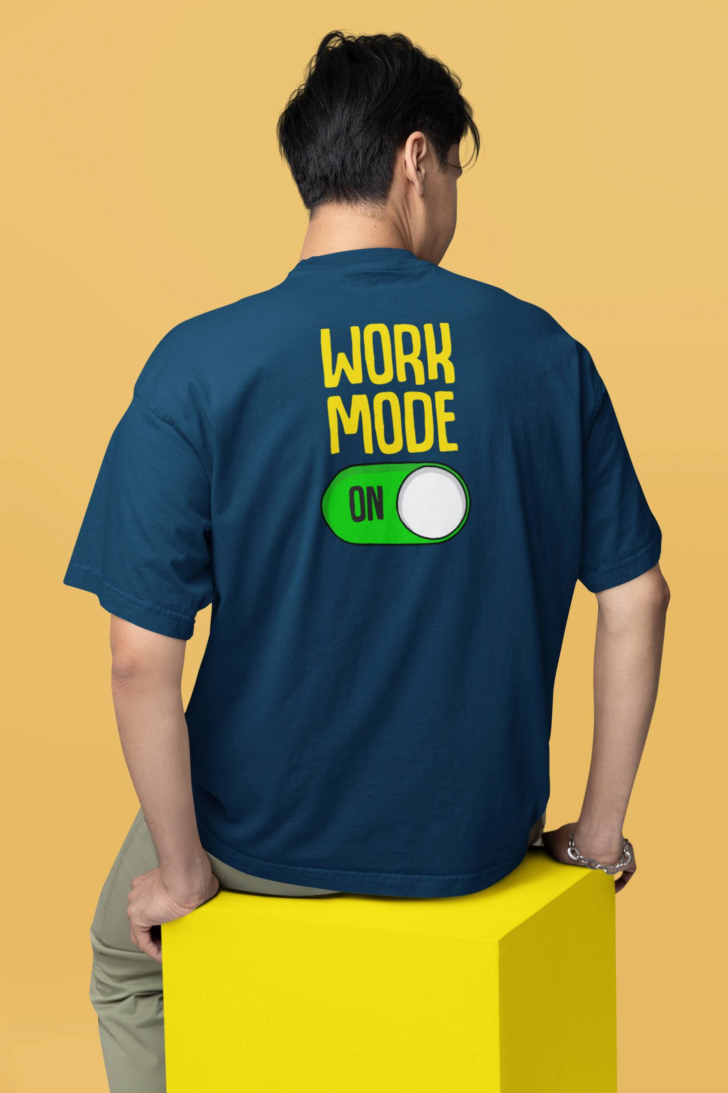 Corporat Work Mode On Oversized T-Shirt