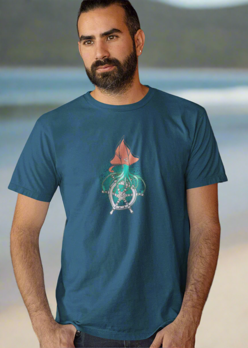 Bilkool Octopus Mariner Oversized T-Shirt