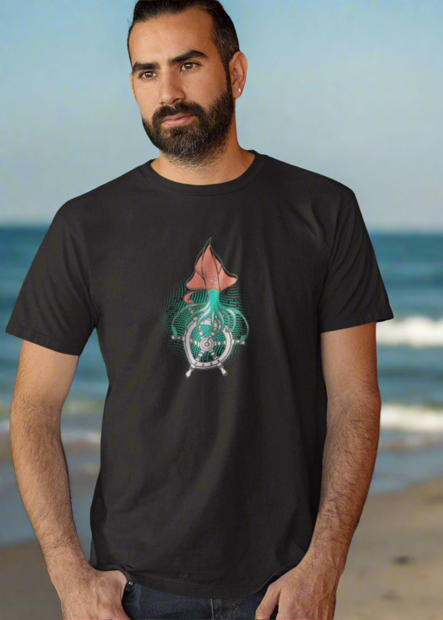 Bilkool Octopus Mariner Oversized T-Shirt