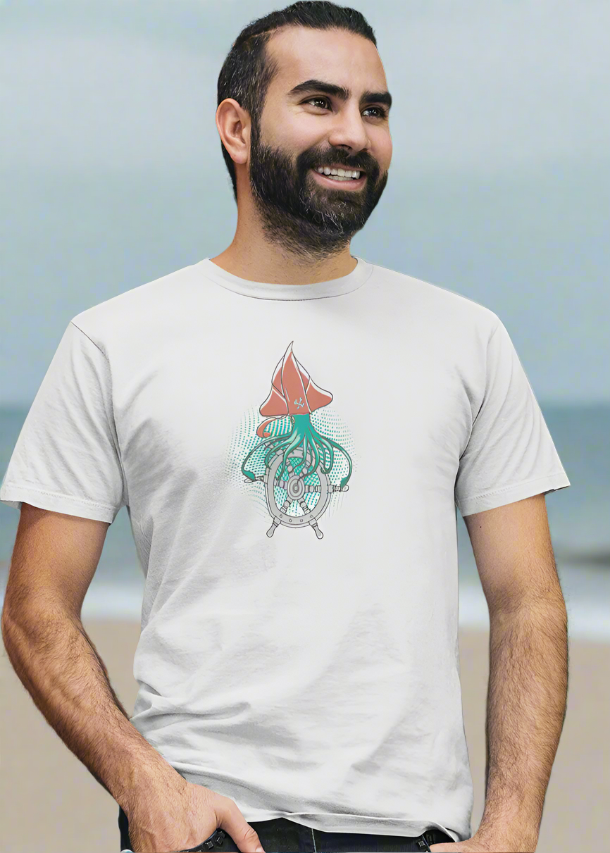 Bilkool Octopus Mariner Oversized T-Shirt