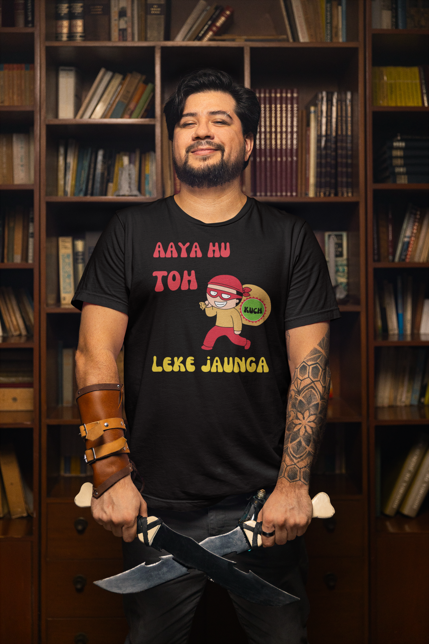 Bilkool Kuch Leke Jaunga Cotton Half Sleeve T-Shirt