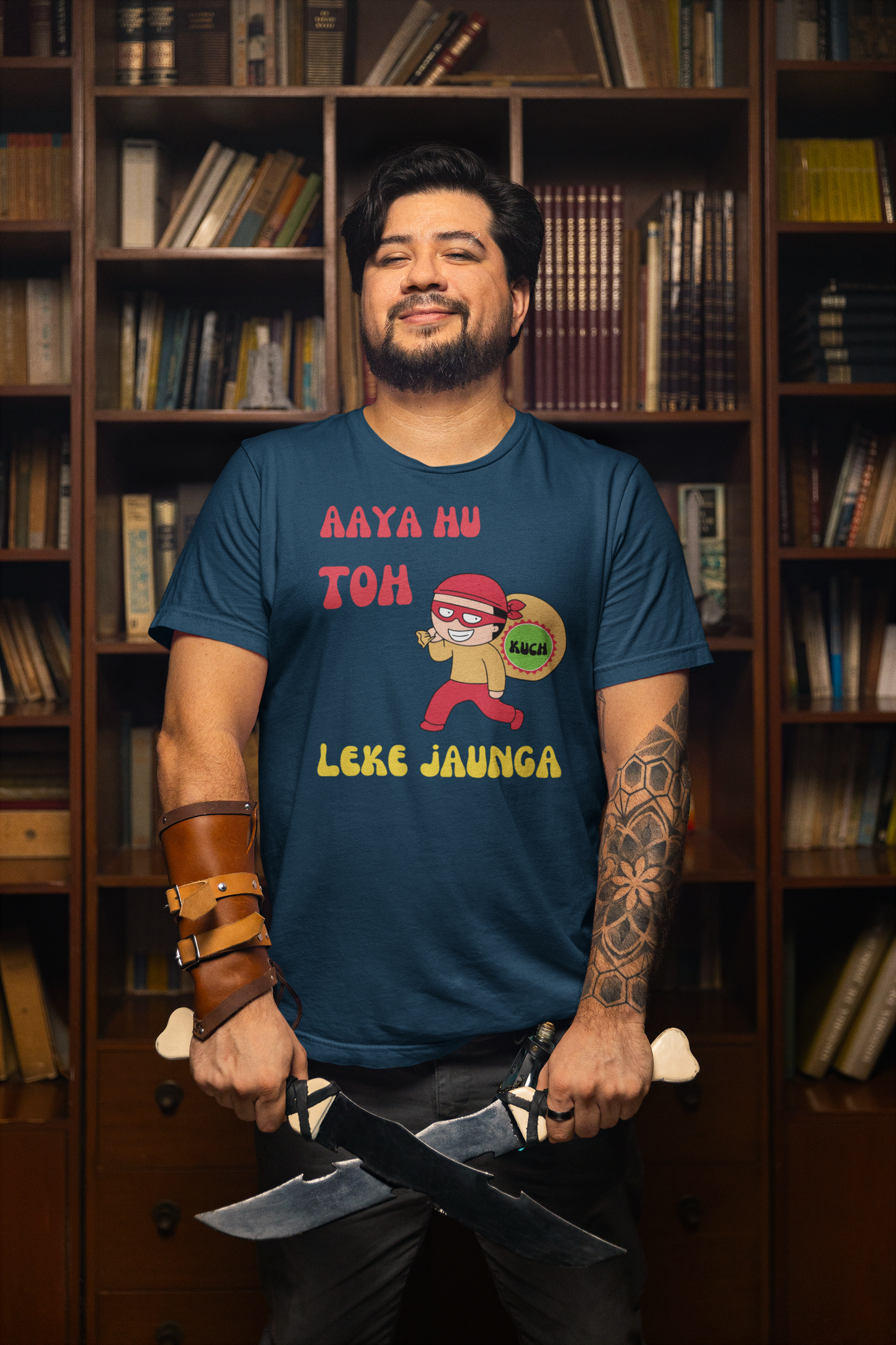 Bilkool Kuch Leke Jaunga Cotton Half Sleeve T-Shirt