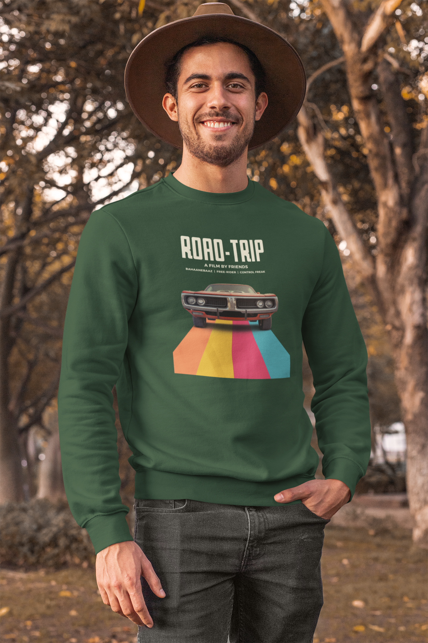 Bilkool Road Trip Cotton Sweatshirt