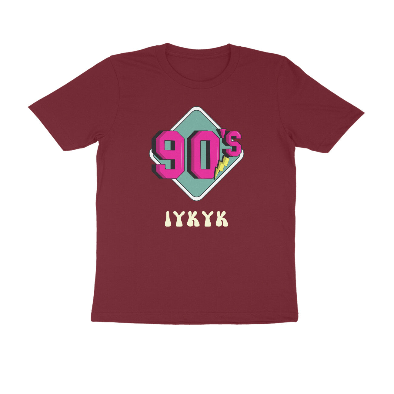 Bilkool 90s IYKYK Cotton Half Sleeve T-Shirt