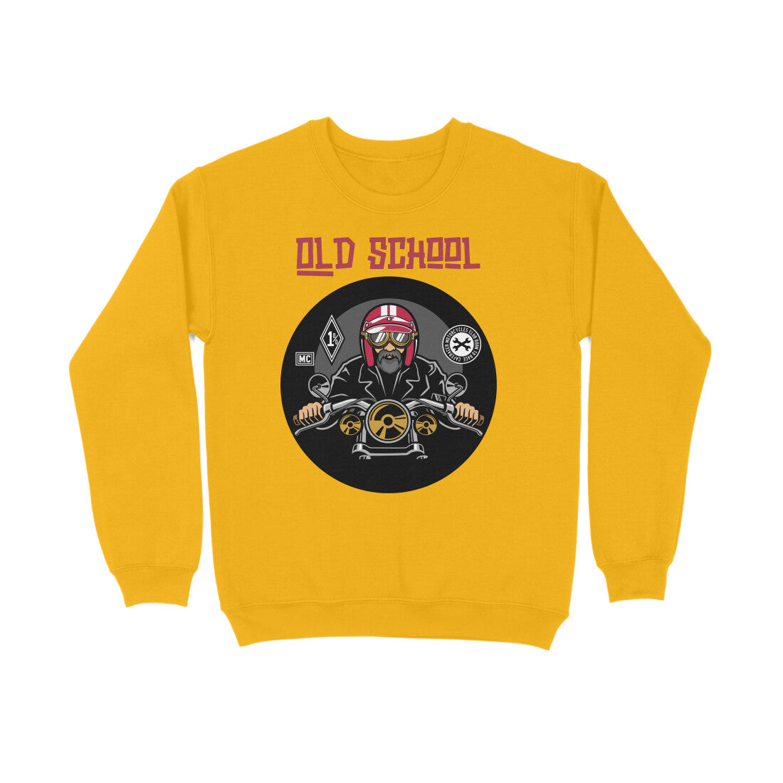 Bilkool Old School Biker Cotton Sweatshirt