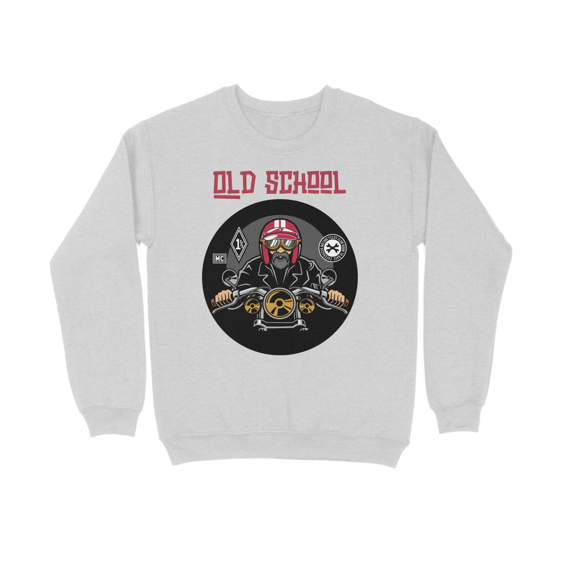 Bilkool Old School Biker Cotton Sweatshirt