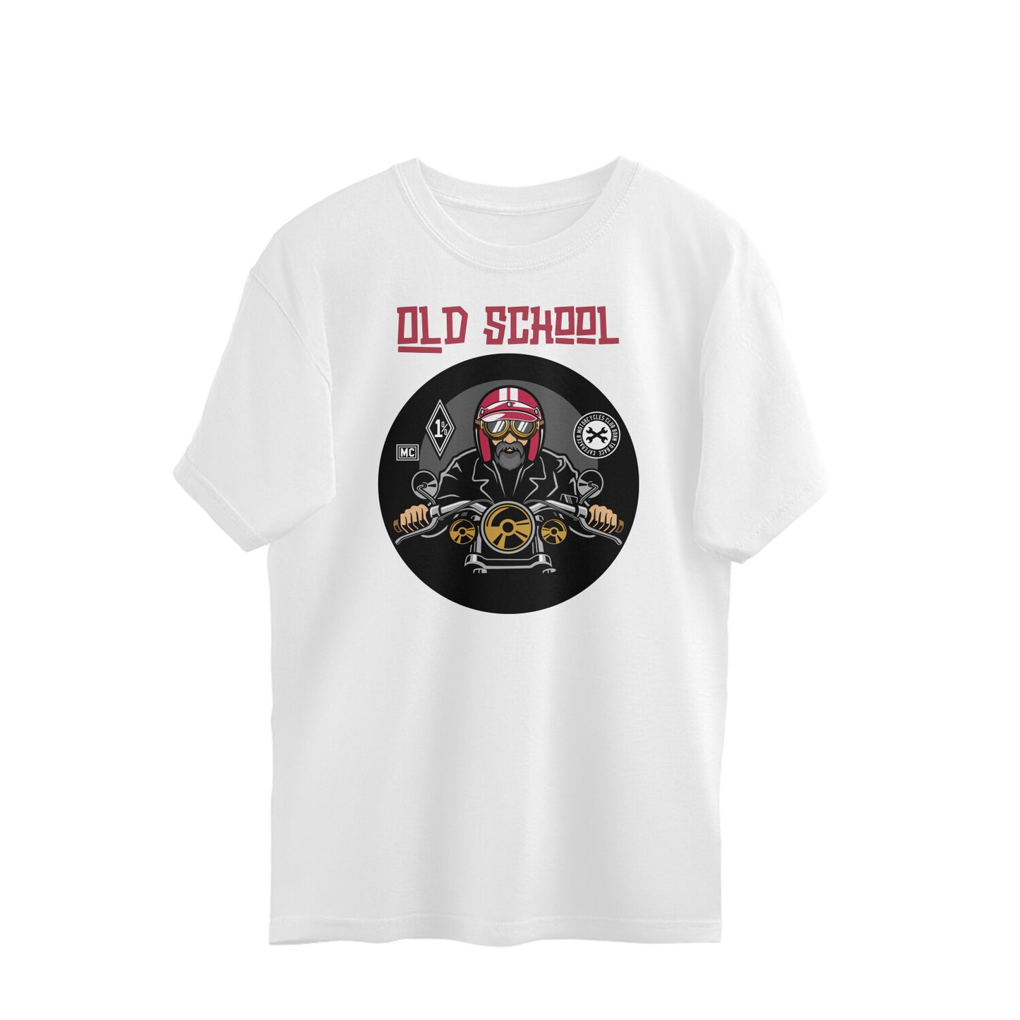 Bilkool Old School Biker Oversized T-shirt