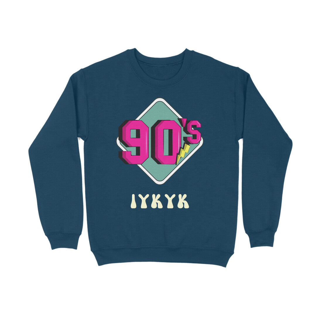 Bilkool 90s IYKYK Cotton Sweatshirt