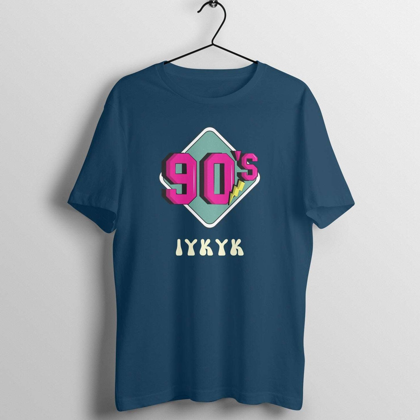 Bilkool 90s IYKYK Cotton Half Sleeve T-Shirt