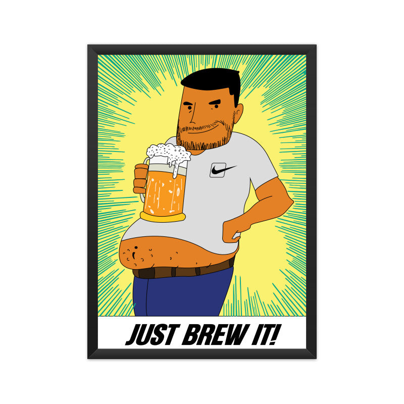 Bilkool Just Brew It A4 Poster
