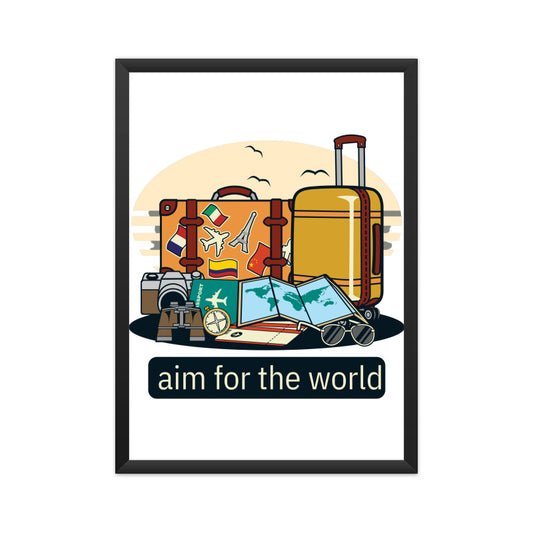 Bilkool Aim For The World A4 Poster