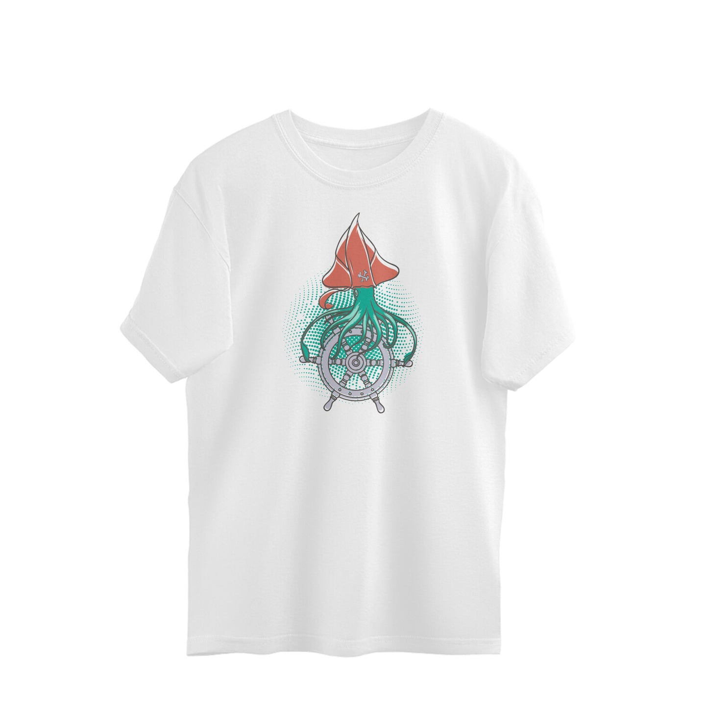 Bilkool Octopus Mariner Oversized T-Shirt