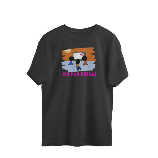 Bilkool DD and Chill With Friends Oversized T-Shirts