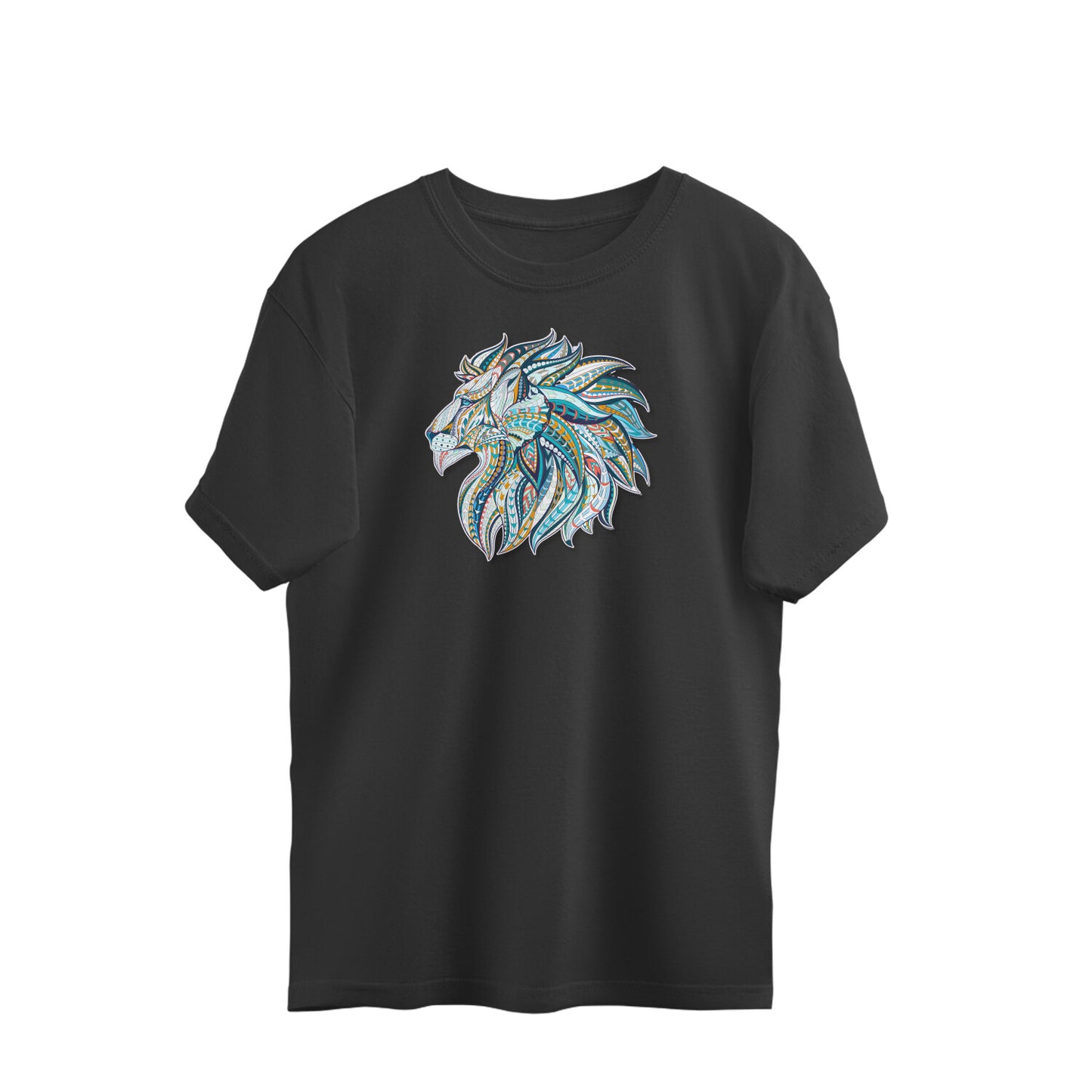 Bilkool Blue Lion Oversized T-Shirt
