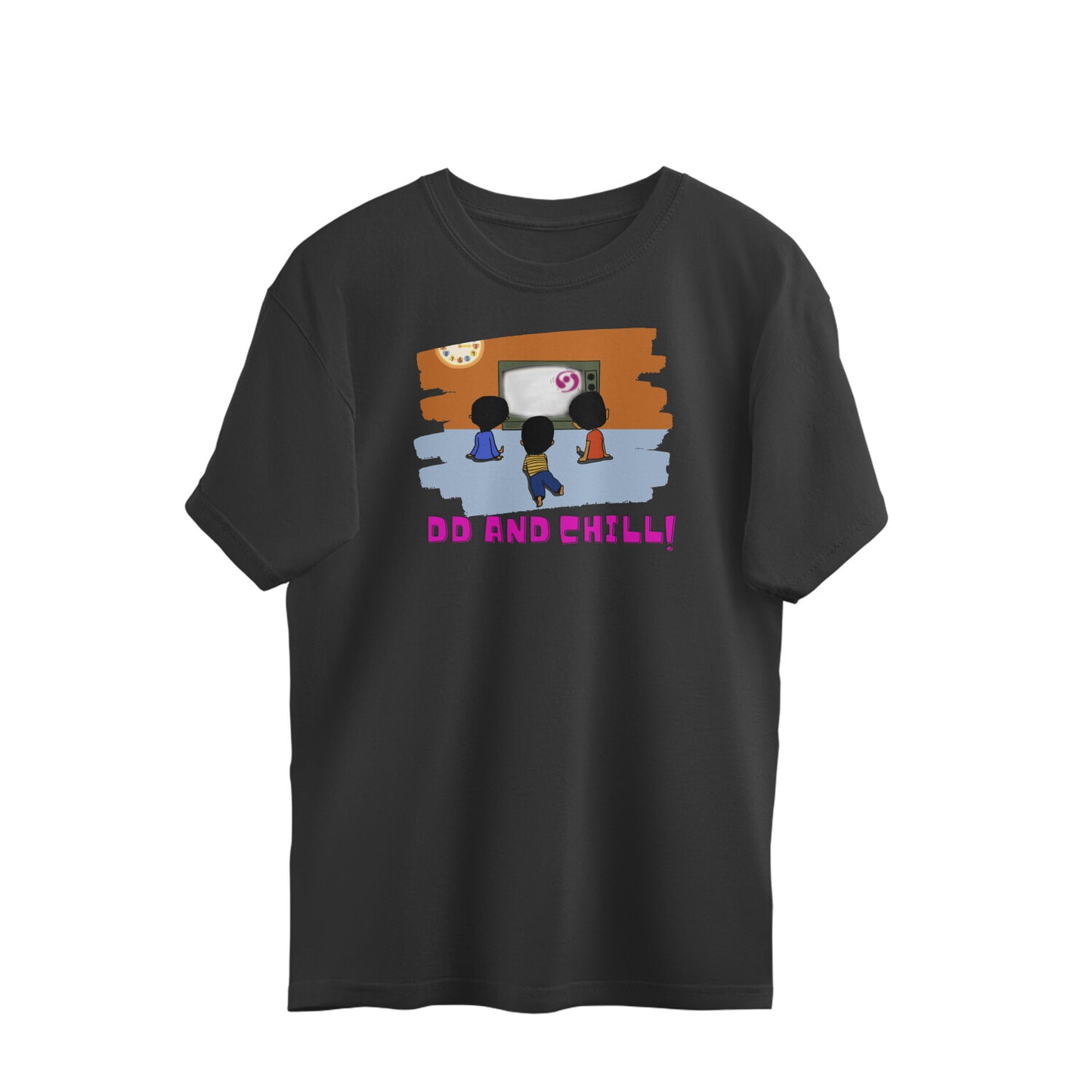 Bilkool DD and Chill With Friends Oversized T-Shirts