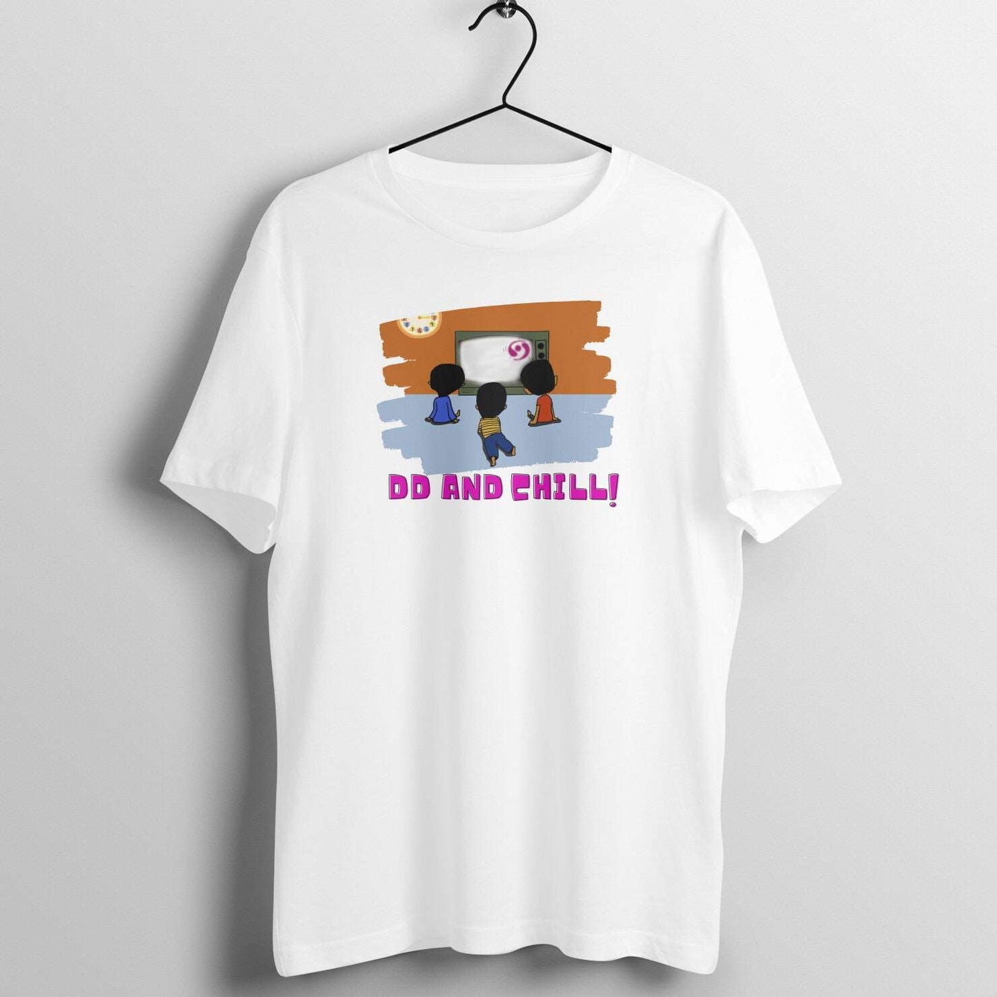 Bilkool DD and Chill With Friends Cotton Half Sleeve T-Shirt