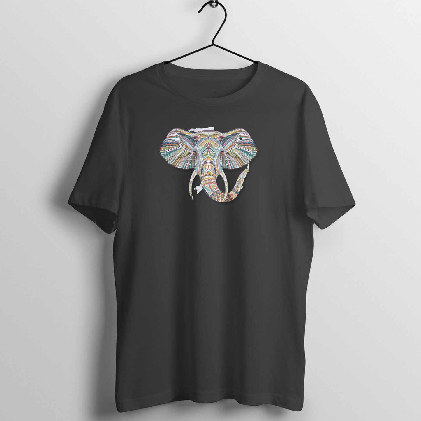 Bilkool Ethnic Elephant Cotton Half Sleeve T-Shirt