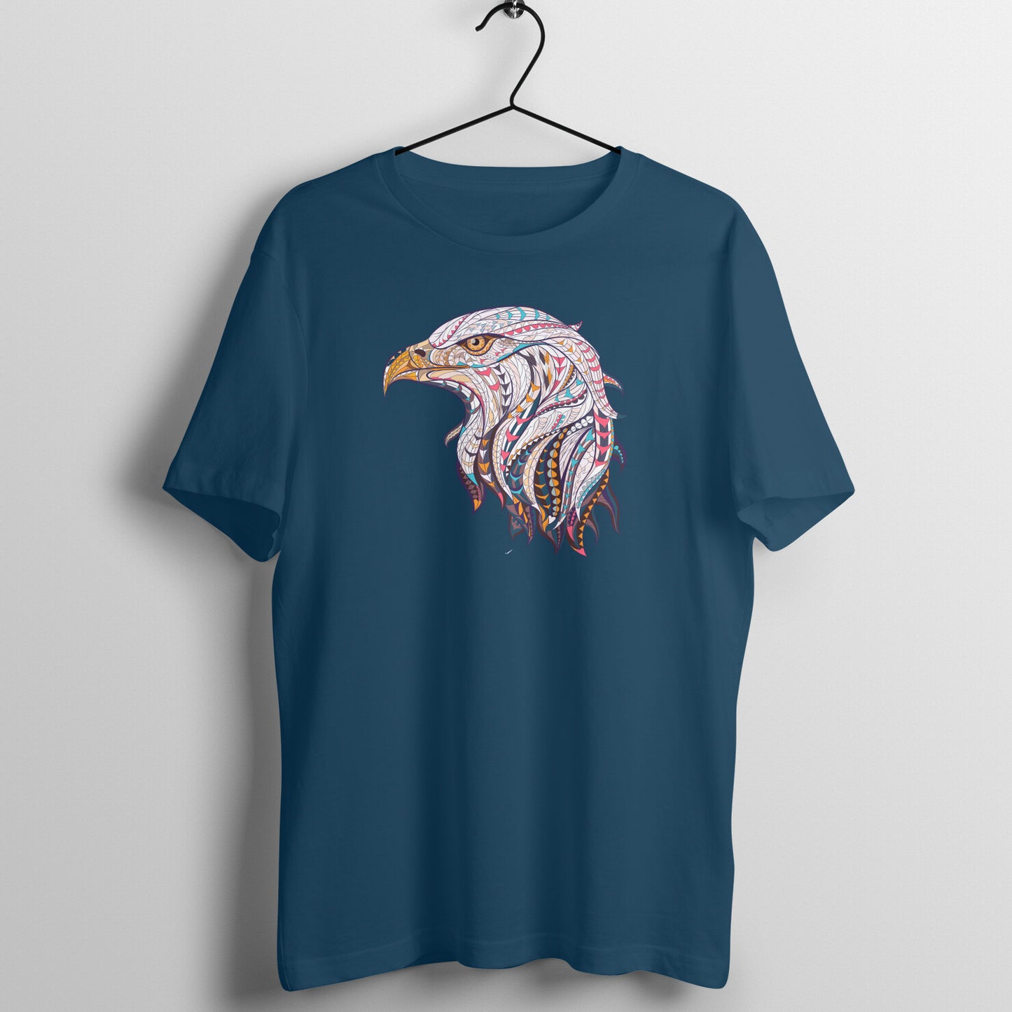 Bilkool Ethnic Eagle Cotton Half Sleeve T-Shirt