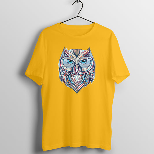 Bilkool Perched Owl Cotton Half Sleeve T-Shirt