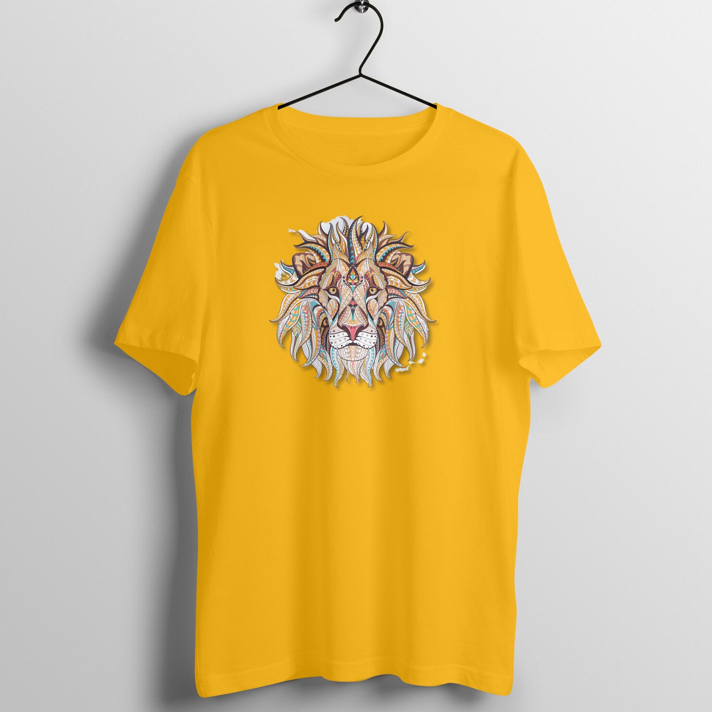 Bilkool Ethnic Lion Cotton Half Sleeve T-Shirt