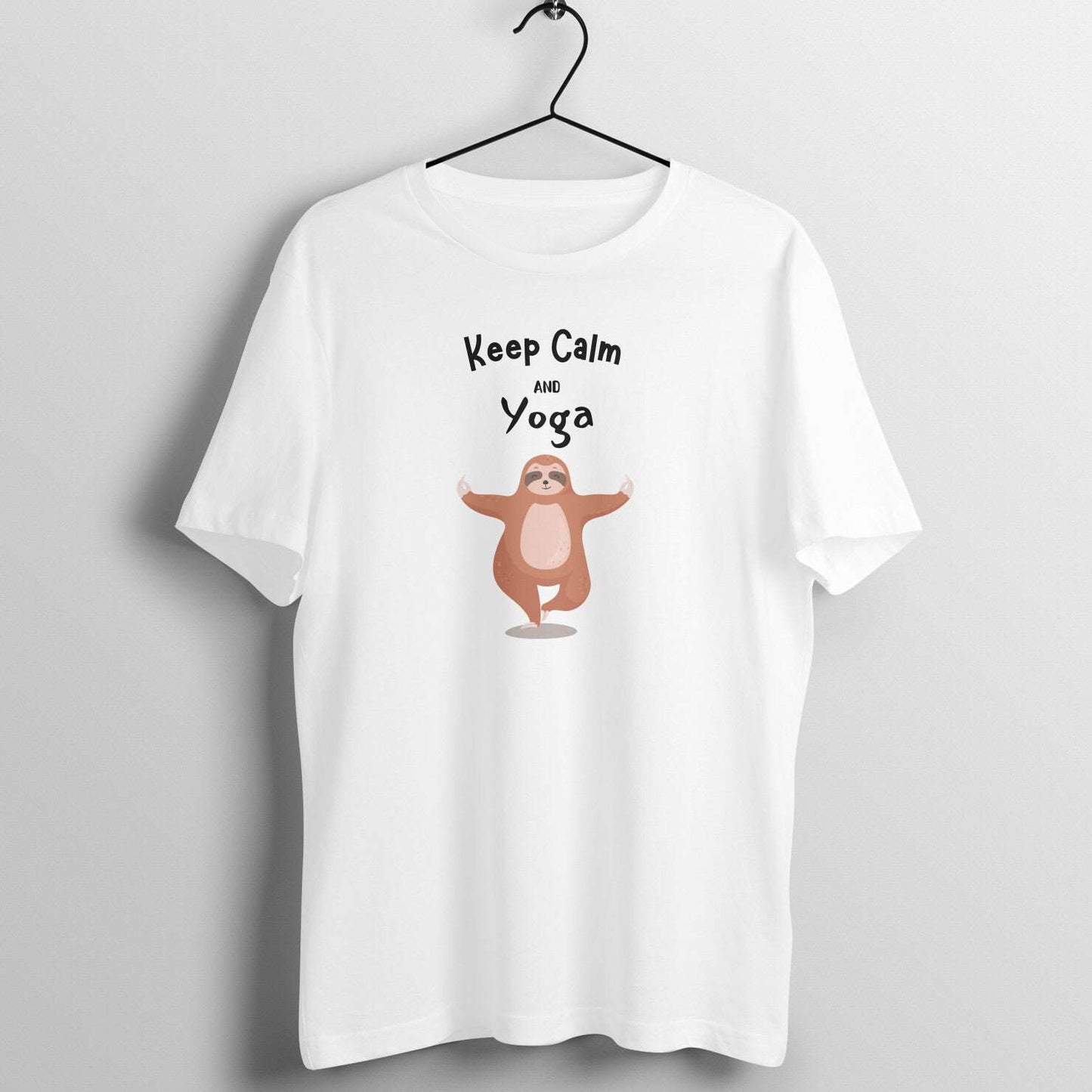 Bilkool Calm Yoga Cotton Half Sleeve T-Shirt