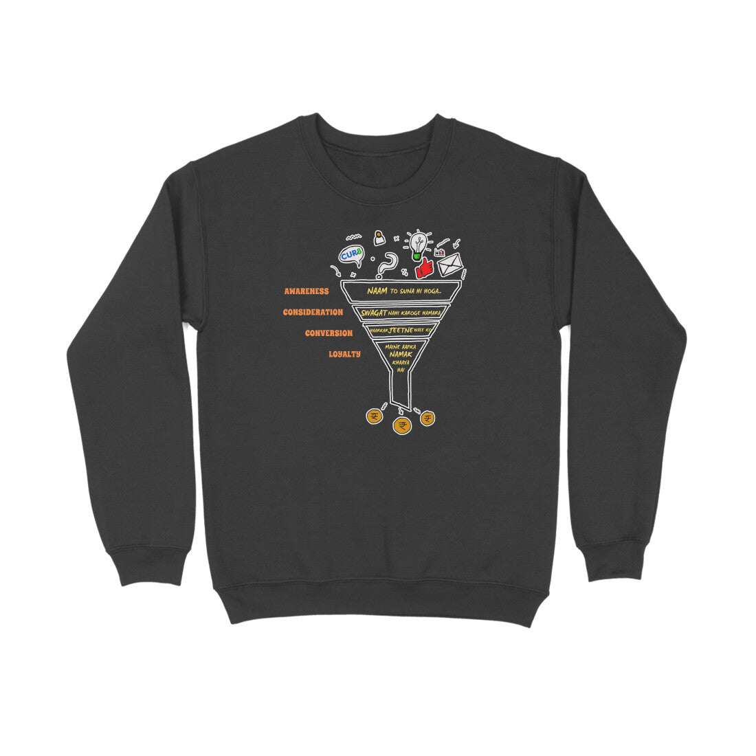 Cur8 Collection - The Funnel Cotton Sweatshirt