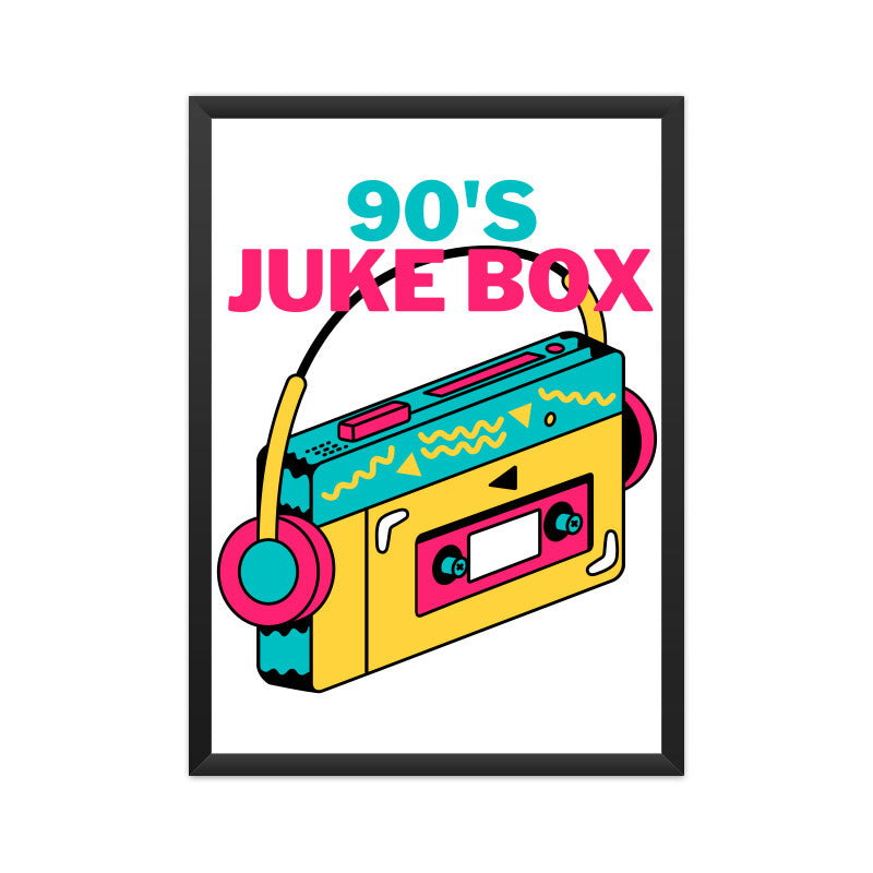 BILKOOL 90's JUKE BOX A4 Poster