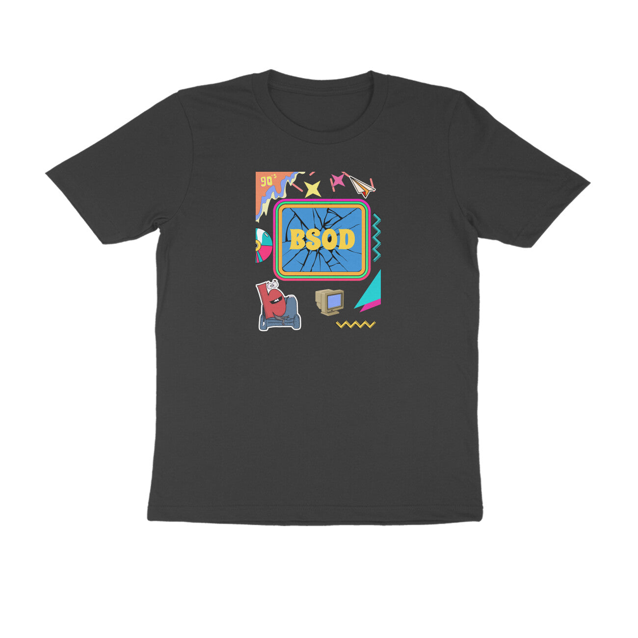 BILKOOL Blue Screen of death ( BSOD ) COTTON HALF SLEEVE T-SHIRT