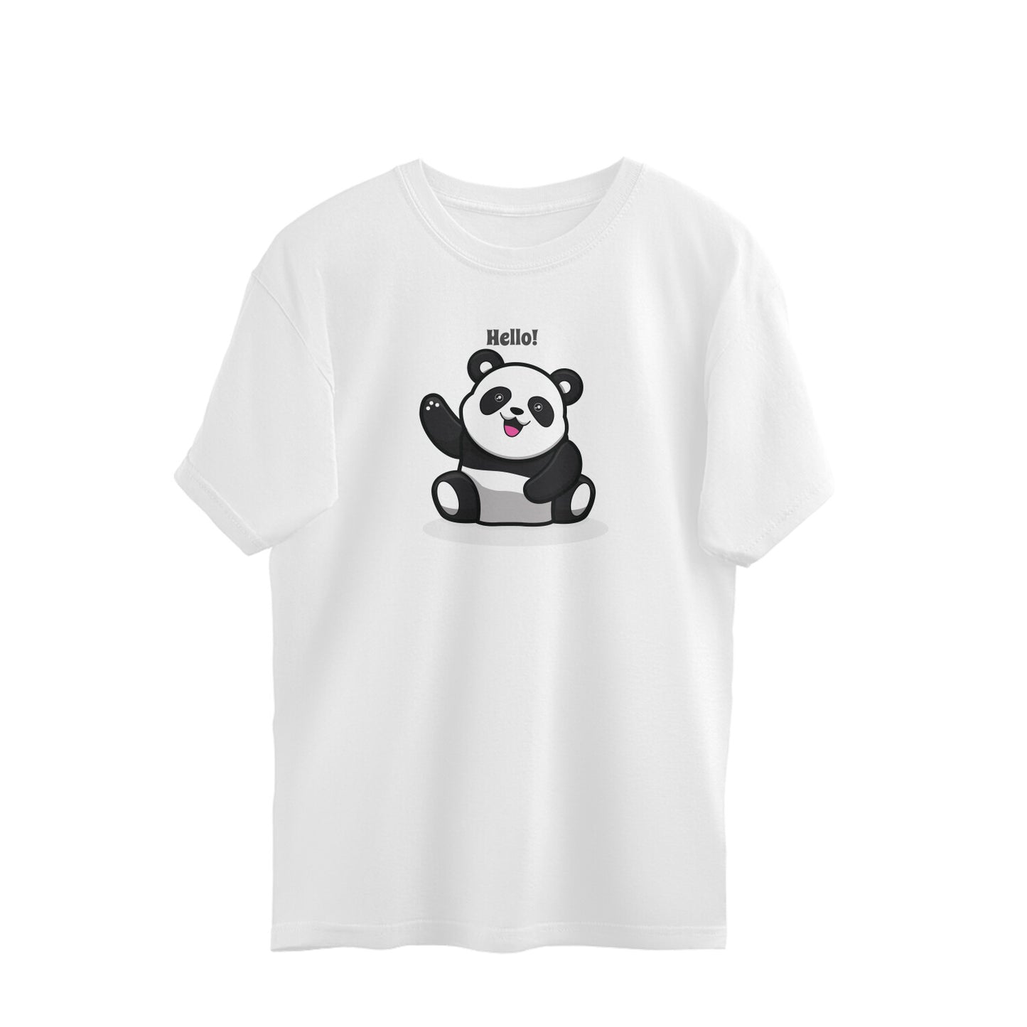 Bilkool Panda Oversized T-Shirt for Women