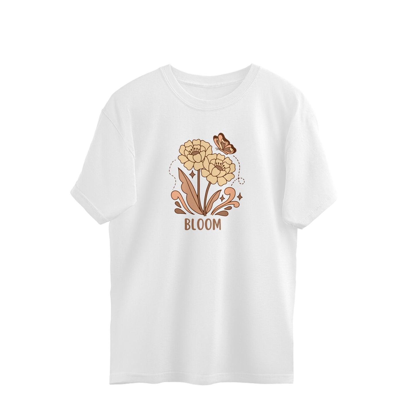 Bilkool Flower's Bloom Oversized T-Shirt for Women