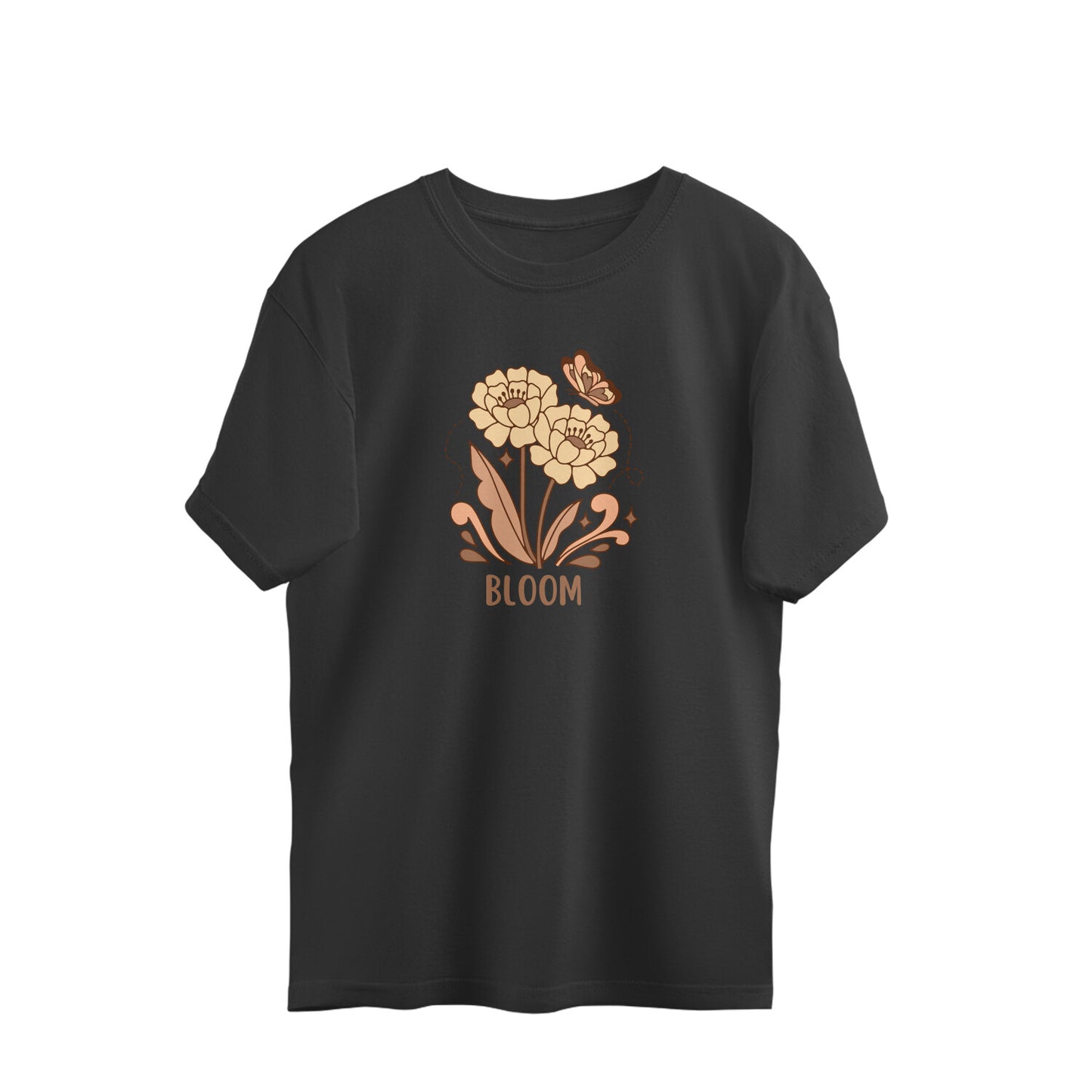 Bilkool Flower's Bloom Oversized T-Shirt for Women