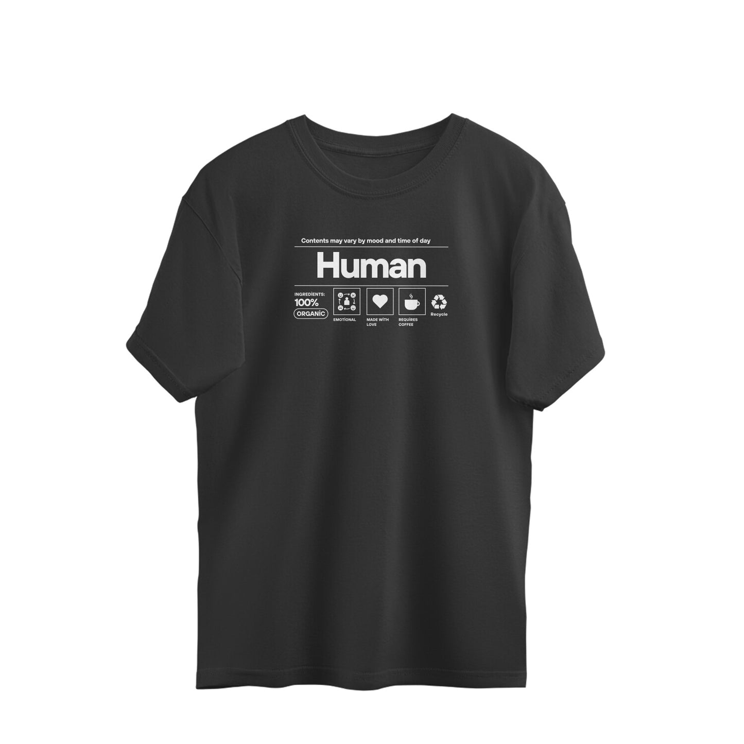 Bilkool Human Oversized T-Shirt