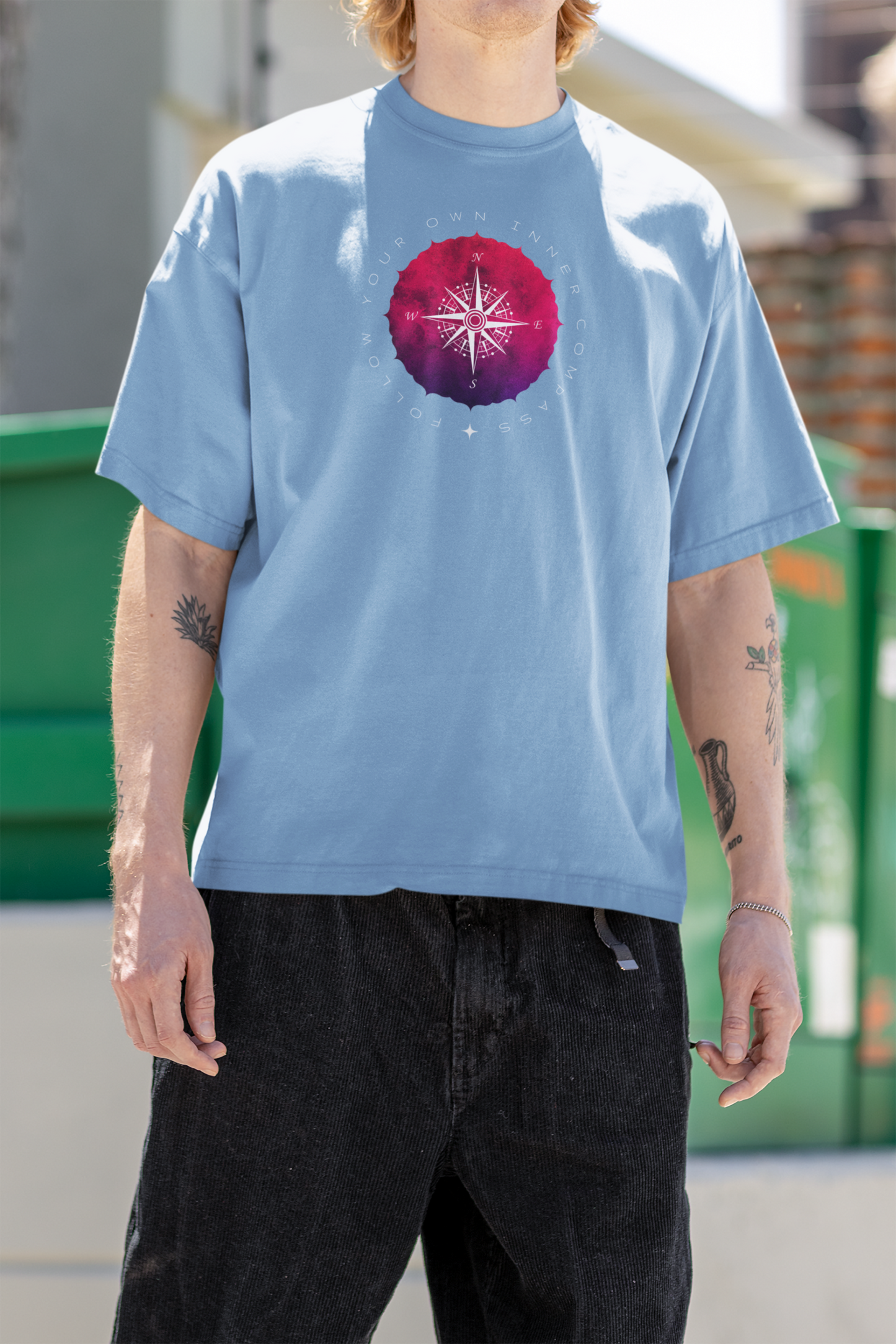 Bilkool Inner Compass Oversized T-Shirt