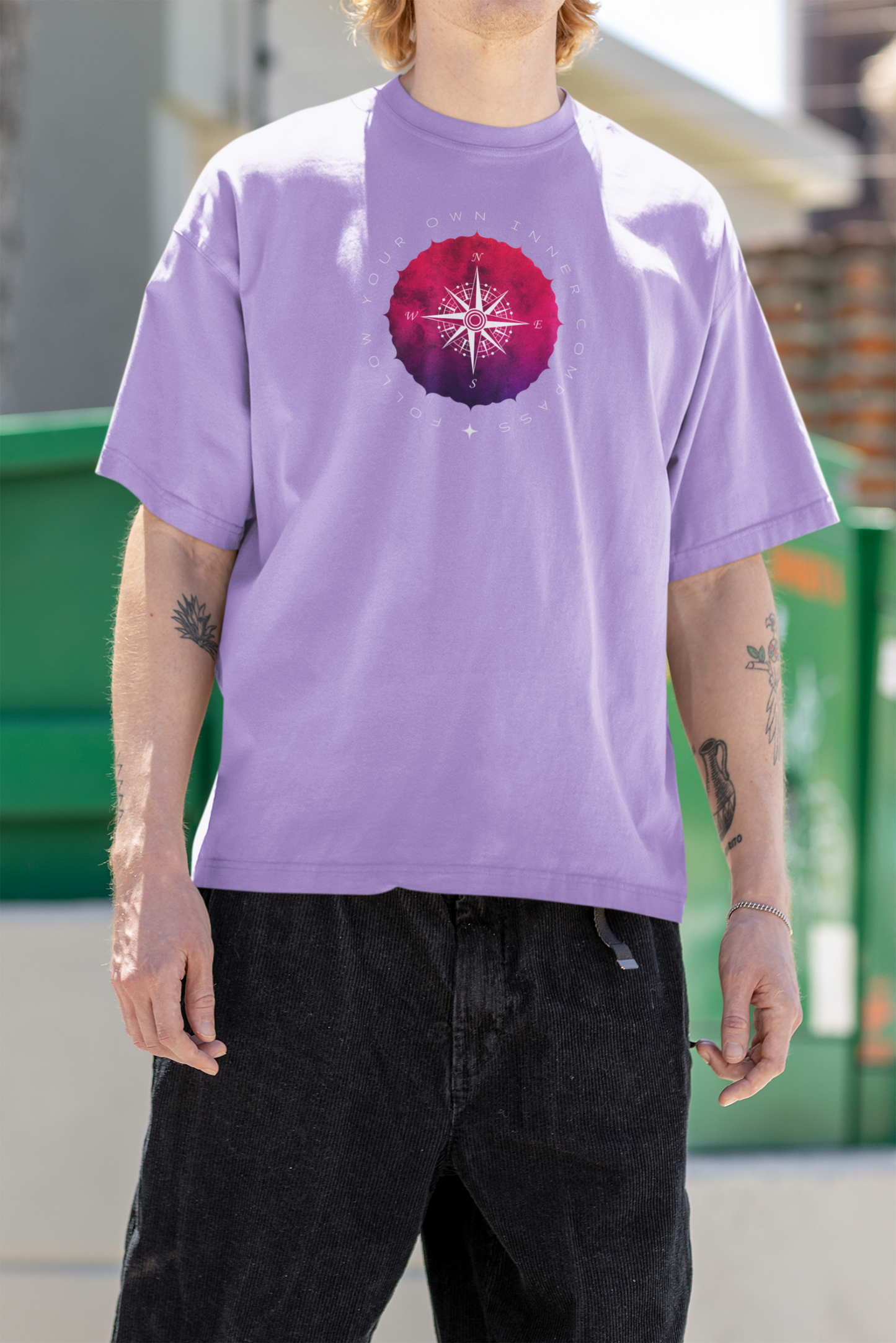 Bilkool Inner Compass Oversized T-Shirt