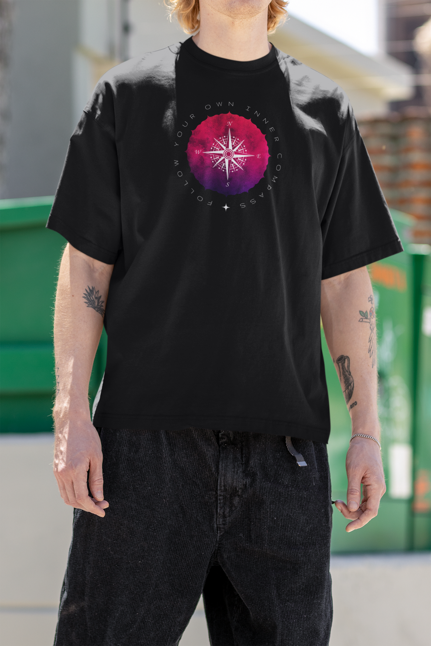 Bilkool Inner Compass Oversized T-Shirt