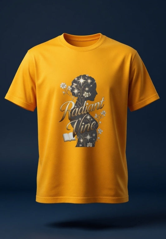 Radiant Vine Cotton Half Sleeve T-Shirt