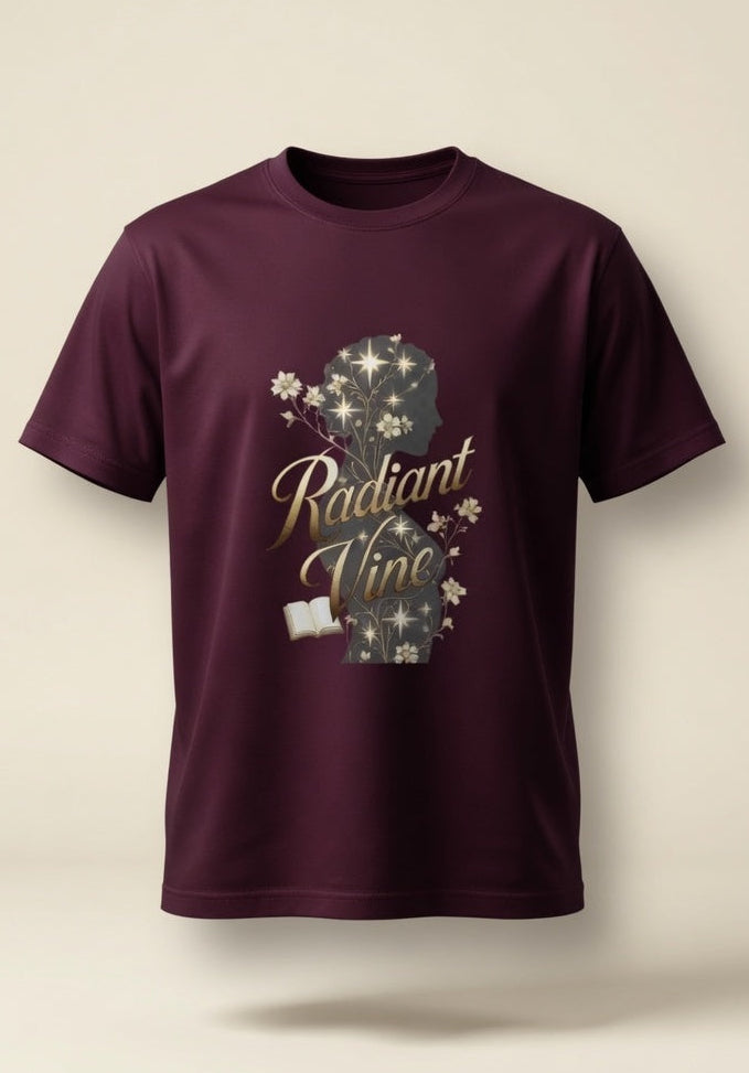 Radiant Vine Cotton Half Sleeve T-Shirt