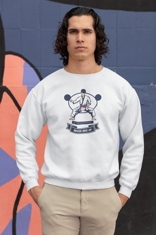 Bilkool Never Give Up Cotton Sweatshirt