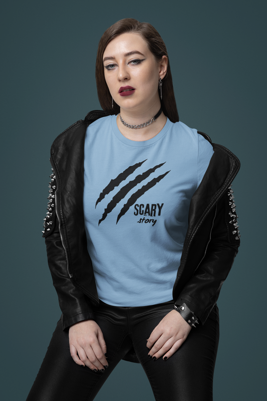 Bilkool Scary Story Oversized T-Shirt Design for Women
