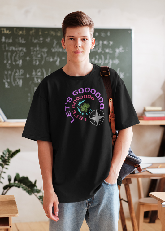 Bilkool Let's Go Oversized T-Shirt