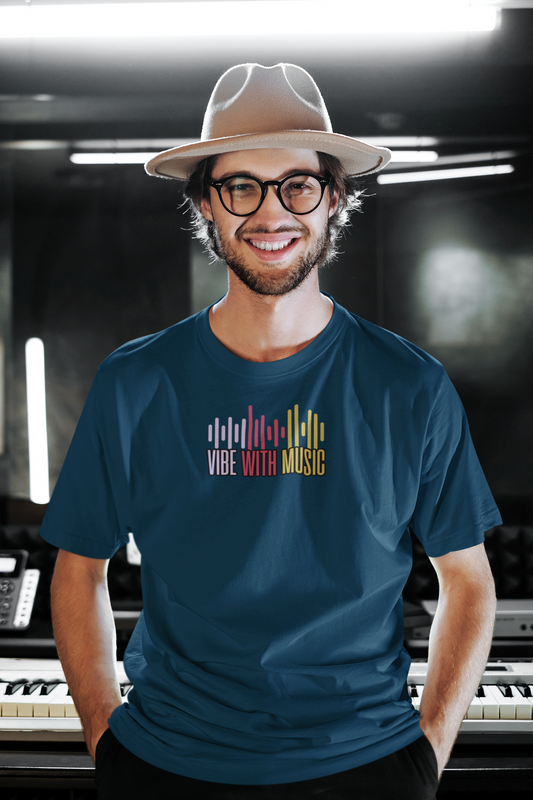 Bilkool Vibe With Music Cotton Half Sleeve T-Shirt