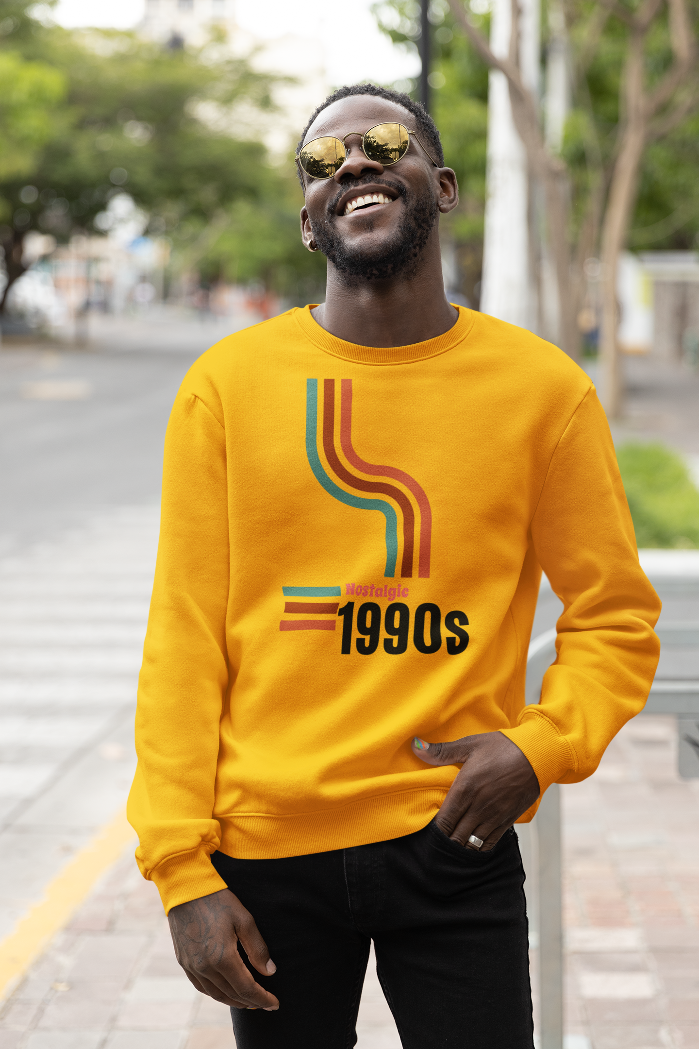 Bilkool Nostalgic 1990s Cotton Sweatshirt