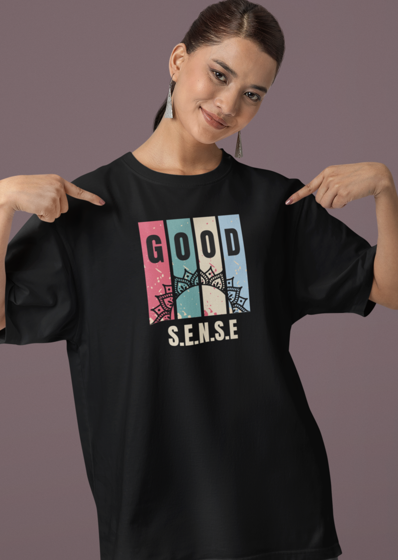 Bilkool Good Sense Oversized T-Shirt for Women