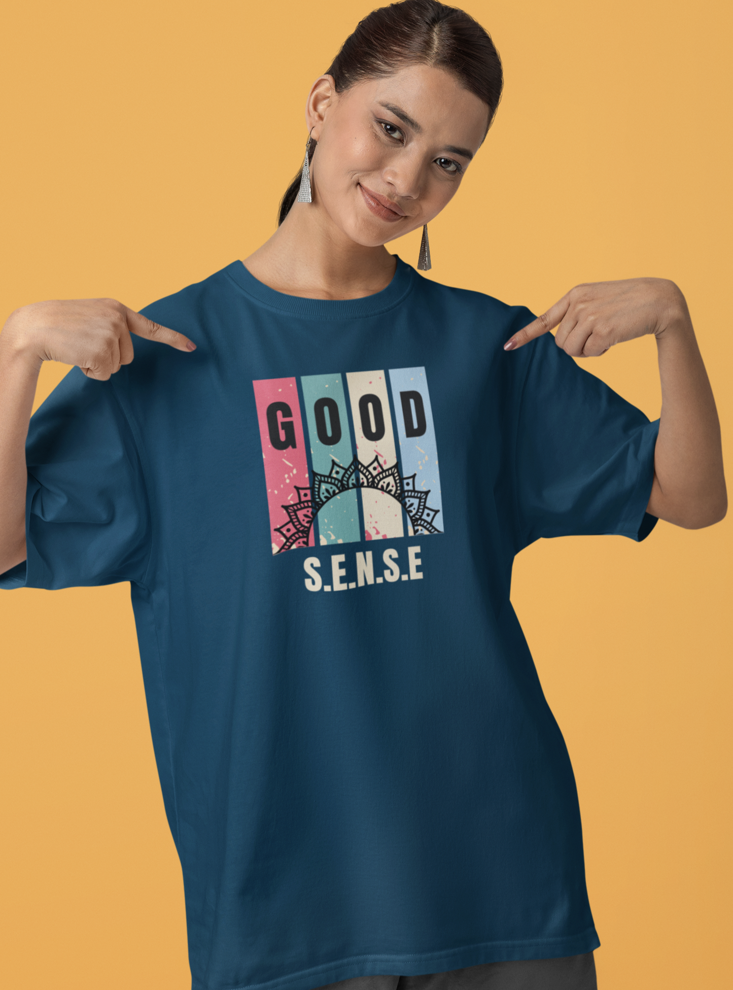 Bilkool Good Sense Oversized T-Shirt for Women