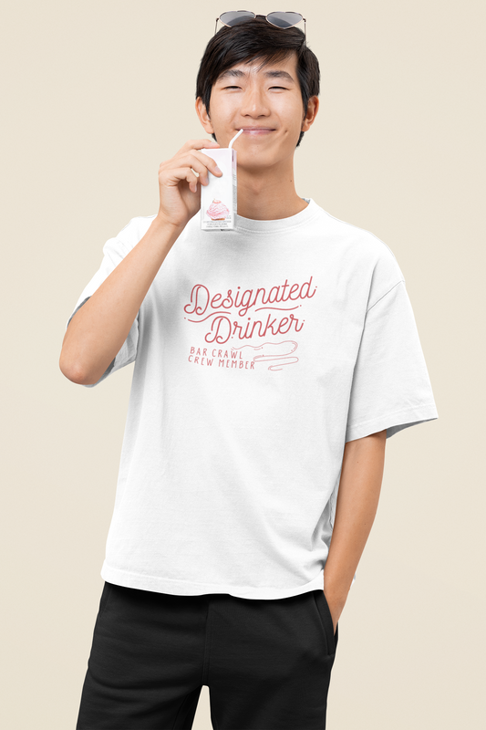 Bilkool Designated Drinker Oversized T-Shirt