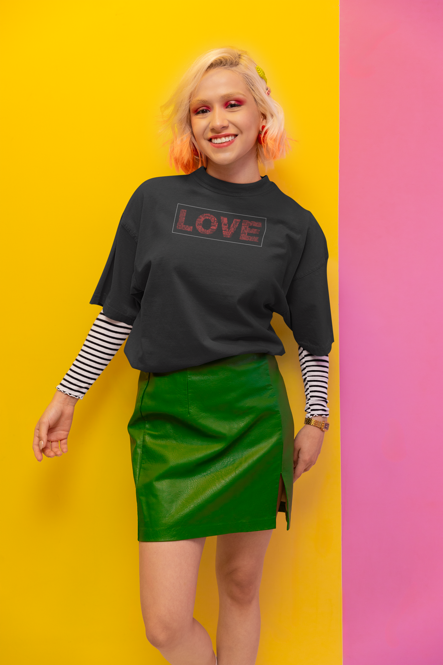 Bilkool Love Oversized T-Shirt for Women