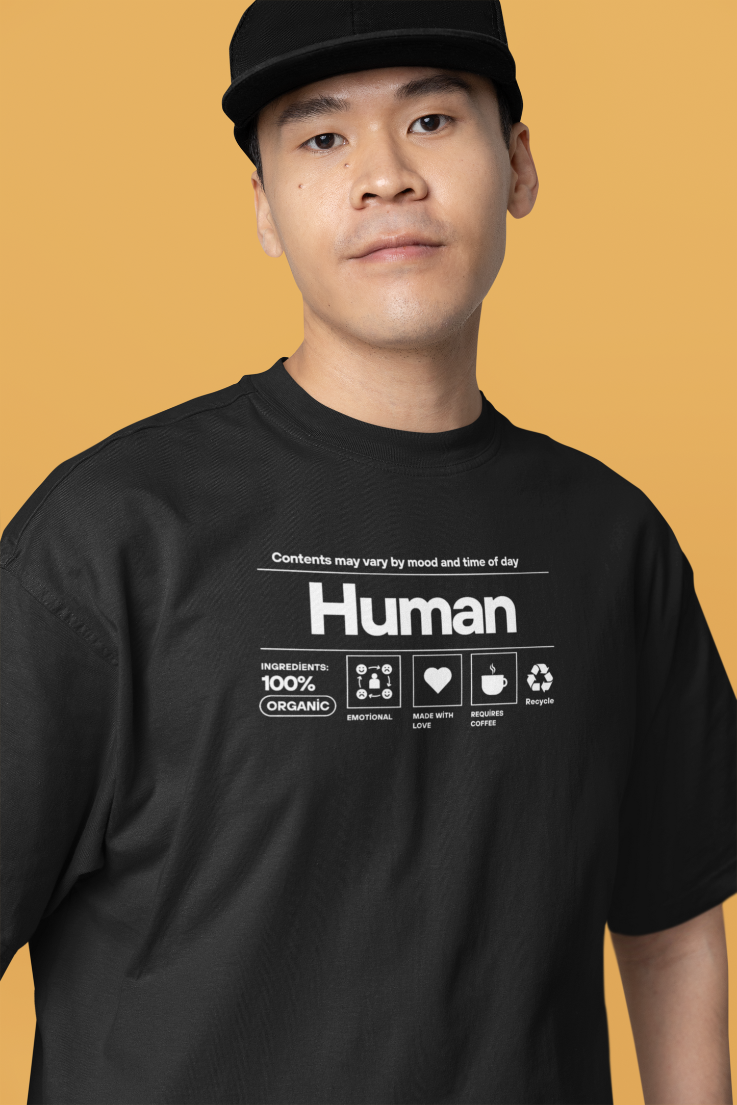 Bilkool Human Oversized T-Shirt